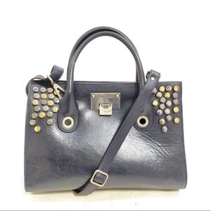 Jimmy Choo Black Studded Satchel EUC